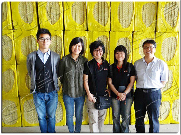 Indonesia Customers to Visit Our Rock Wool Plant