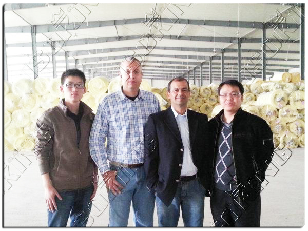 Qatar Customers to Visit Our Glass Wool Factory