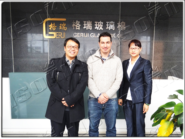 Spanish Customer Visit Our Glass Wool Factory on 1st Dec